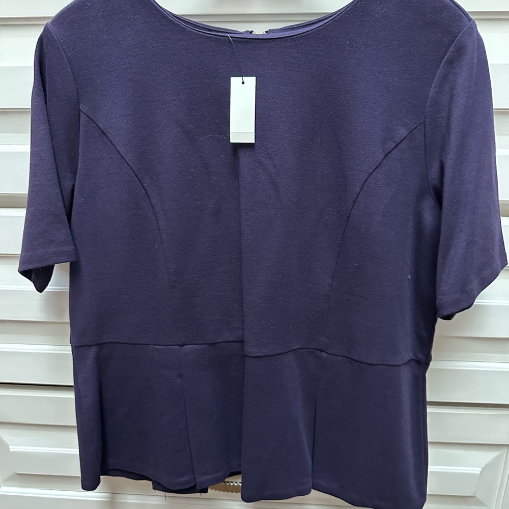 ⭐️NWT⭐️ Talbots grape (purple) short sleeve top